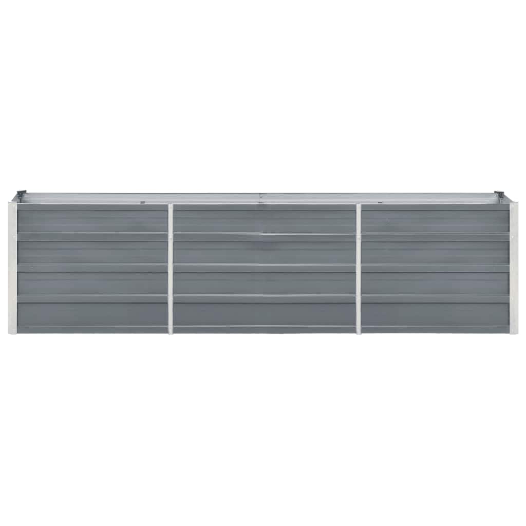 Raised planter galvanized steel - grey, 240 x 40 x 45 cm, 1 - number 3.