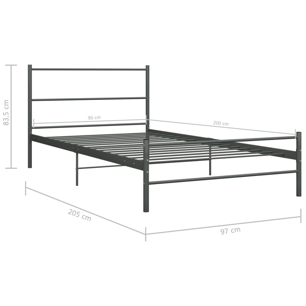 Metal bed frame - number 7.