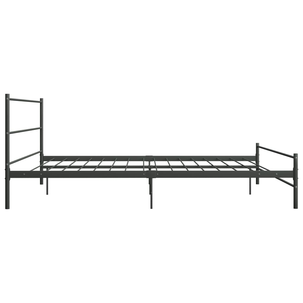 Bed frame metal - grey, 200 x 200 cm - number 4.