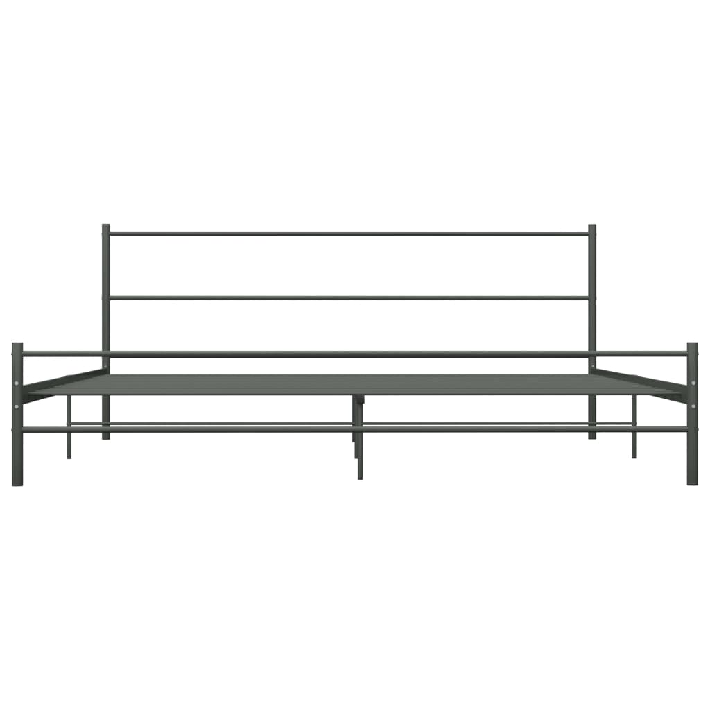 Bed frame metal - grey, 200 x 200 cm - number 3.