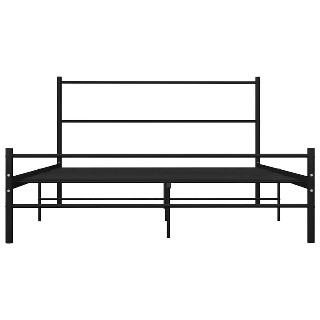 Bed frame metal - black, 160 x 200 cm - number 3.