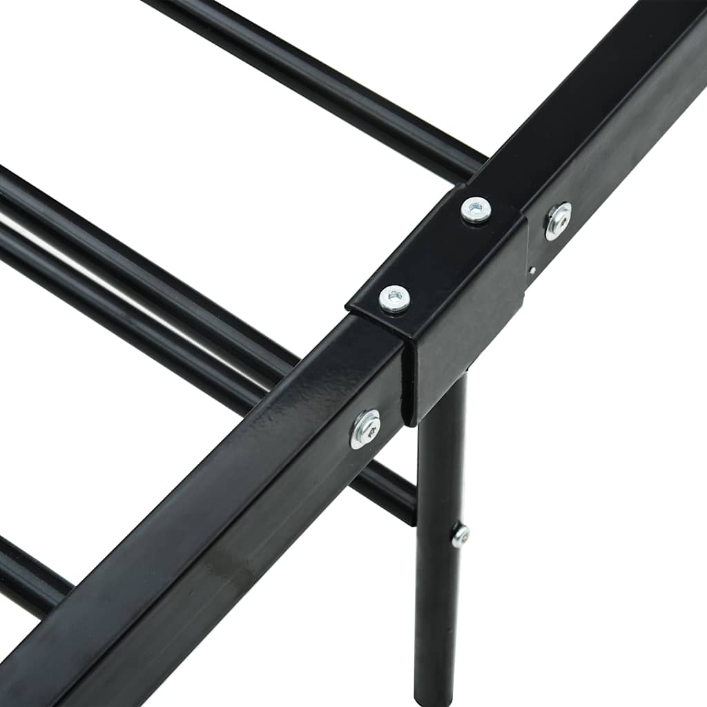 Bed frame metal - black, 160 x 200 cm - number 6.