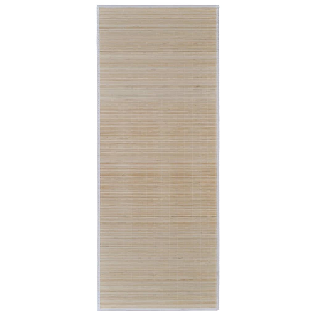 Tapis en bambou 4 pcs. 120x180 cm rectangulaire couleur naturelle - number 3.