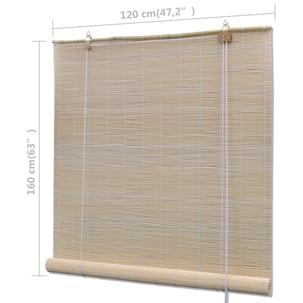 Stores enrouleurs 4 pcs. 120x160 cm bambou naturel - number 7.