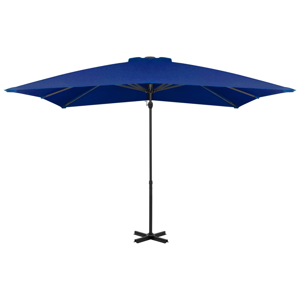 Parasol suspendu tige aluminium azur - bleu, 250 x 250 cm, 1 - number 2.