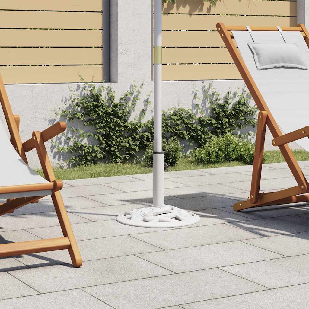 Postolje za suncobran 9 kg 40 cm lijevano željezo - bijelo, 40 x 40 x 32 cm, 1 - number 1.