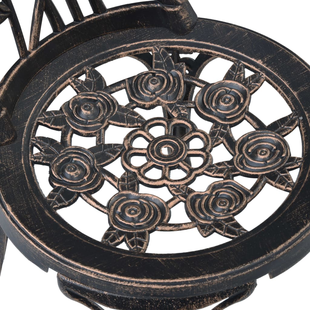 Bistrosol 2 pcs. odlew aluminiowy w kolorze brązu - number 6.