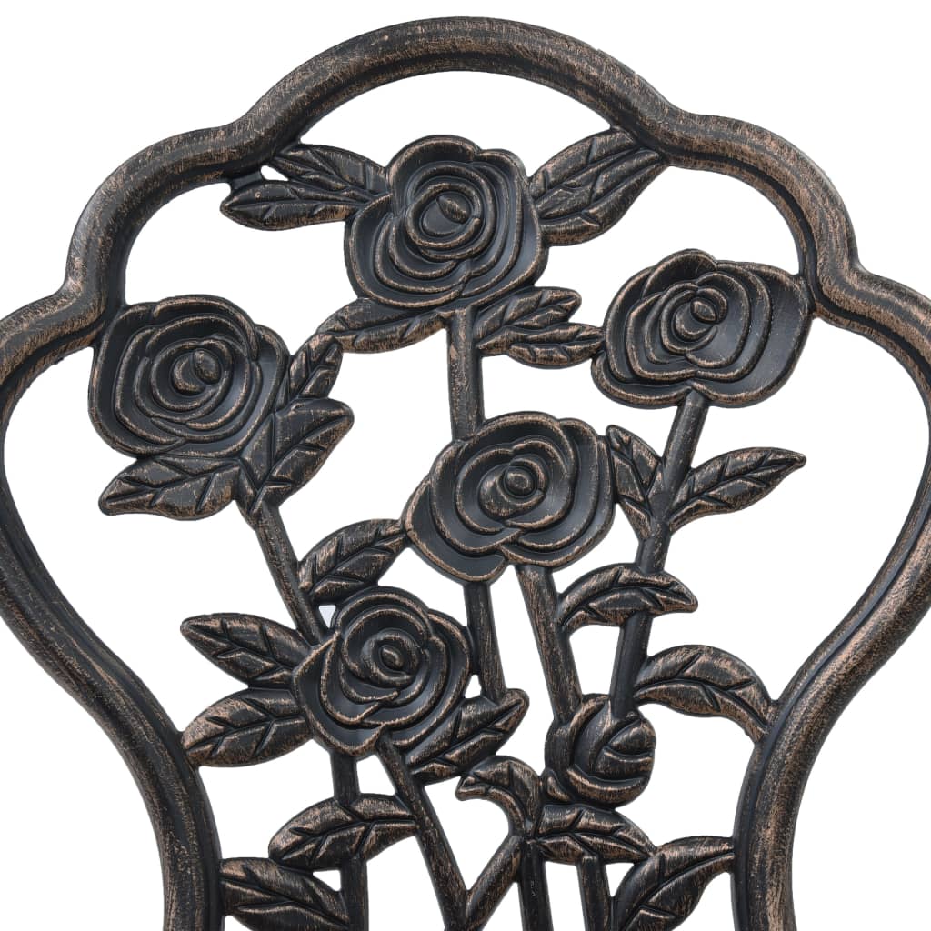 Bistrosol 2 pcs. odlew aluminiowy w kolorze brązu - number 7.