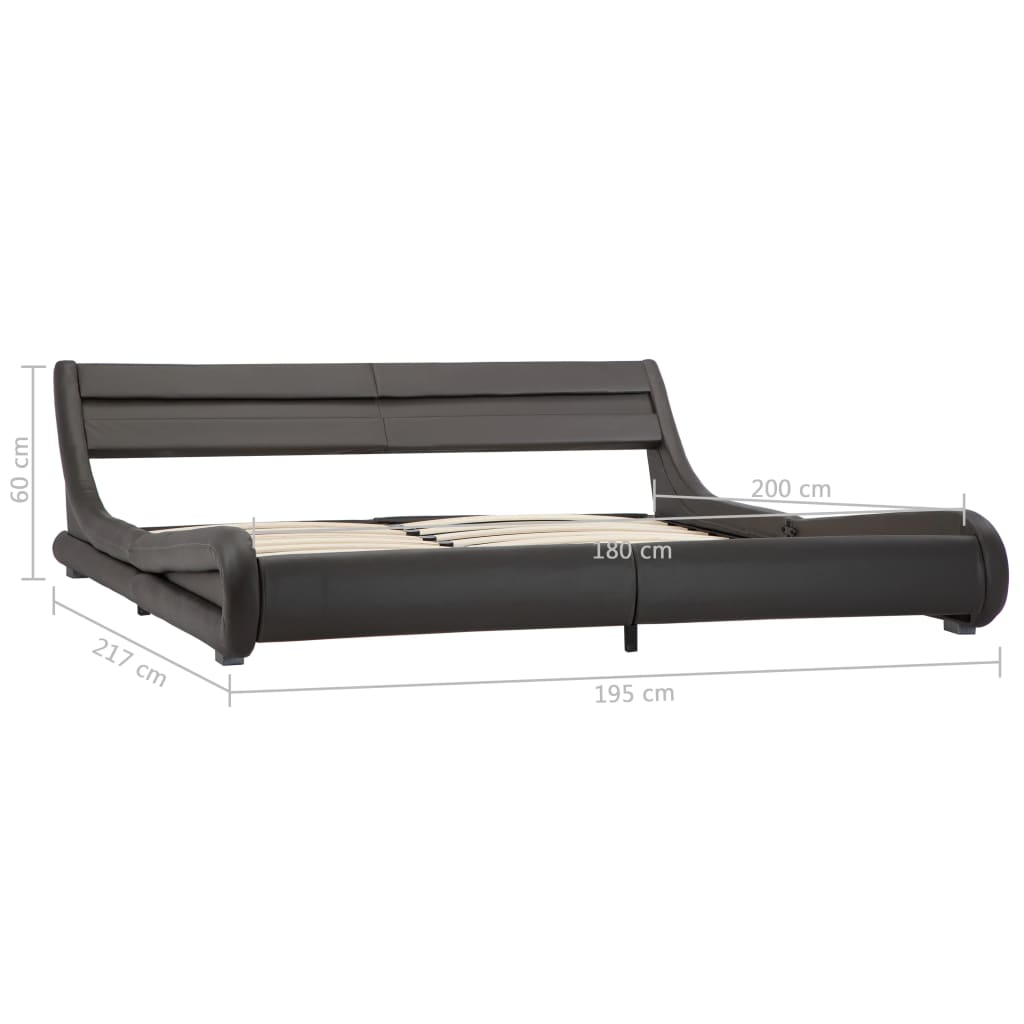 Sengeramme med ledd i kunstskinn - number 8.