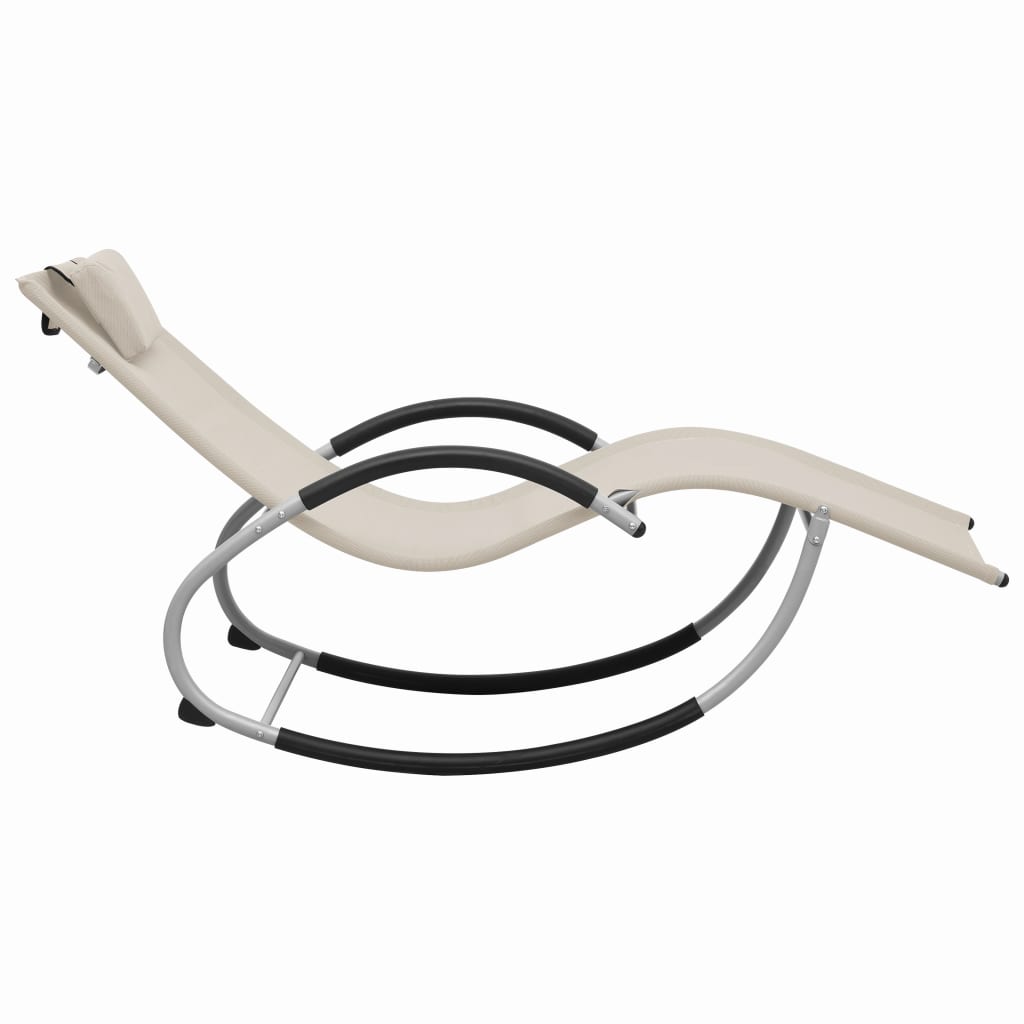 Liggestol med pude textilene cremefarvet - number 3.