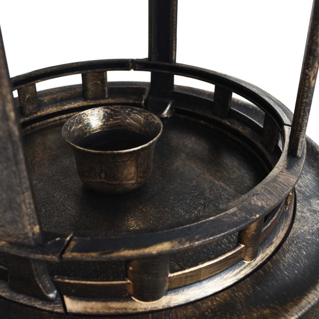 Fuglebad med soldrevne led-lamper plastik - number 4.