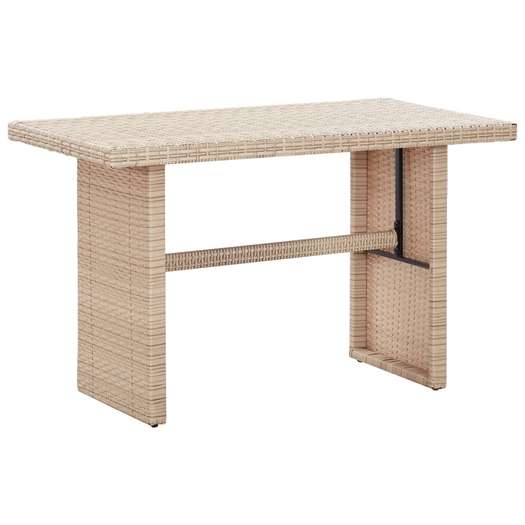 Hagebord 110x60x67 cm polyrattan beige - number 1.