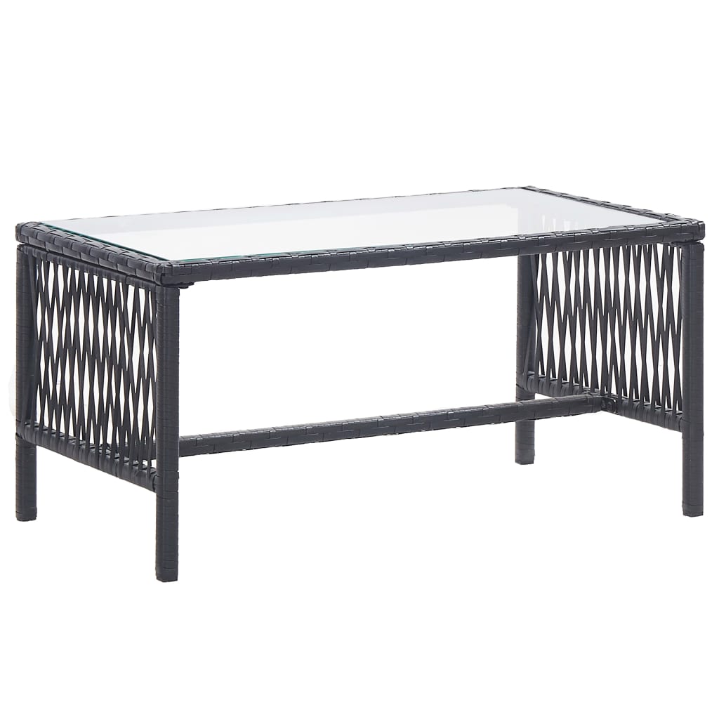 Dijelovi vrtne lounge garniture s jastukom poliratan - crni, 4 - number 12.