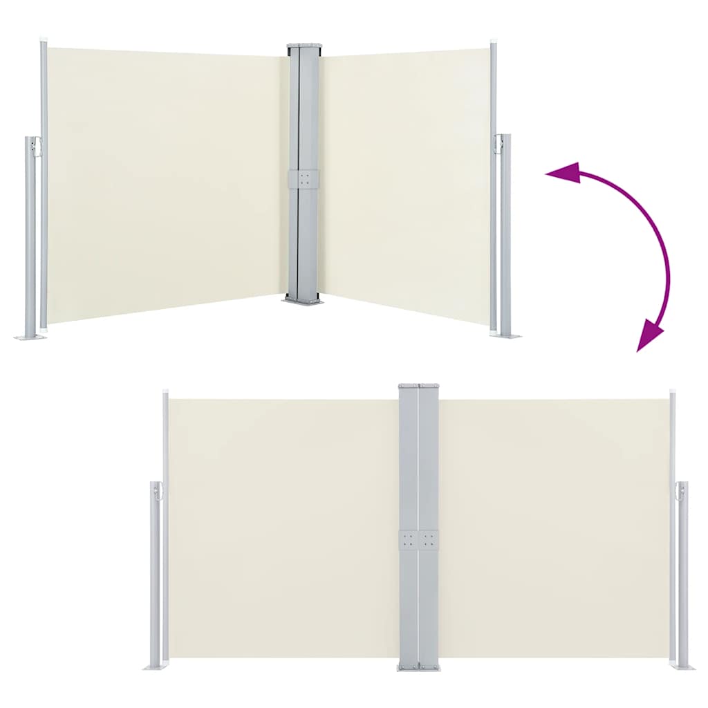 Dvostruka bočna tenda za terasu 170 x 600 cm crna - number 5.