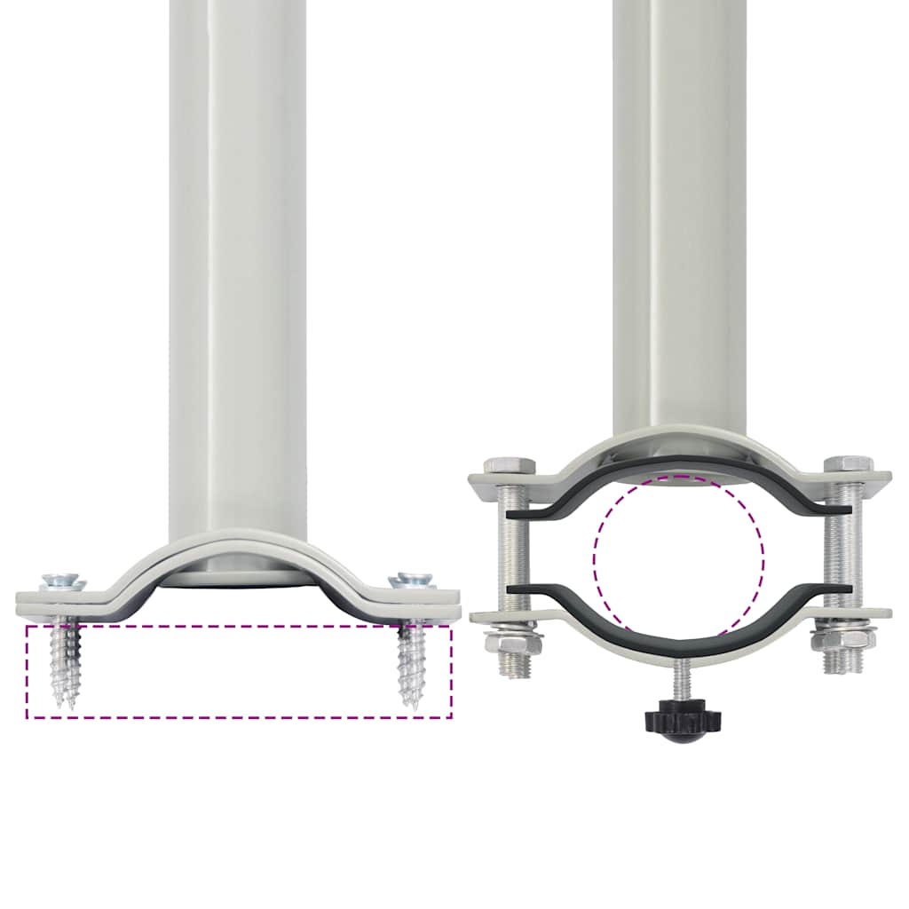 Sammenrullelig sidemarkise til terrassen - rød, 80 x 300 cm, 1 - number 8.