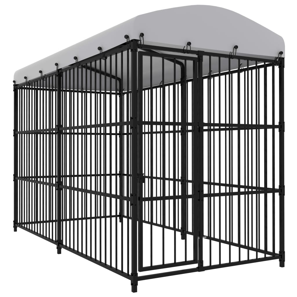 Cage pour chien d'extérieur avec toit - 300 x 150 x 210 cm, 1, oui - number 1.