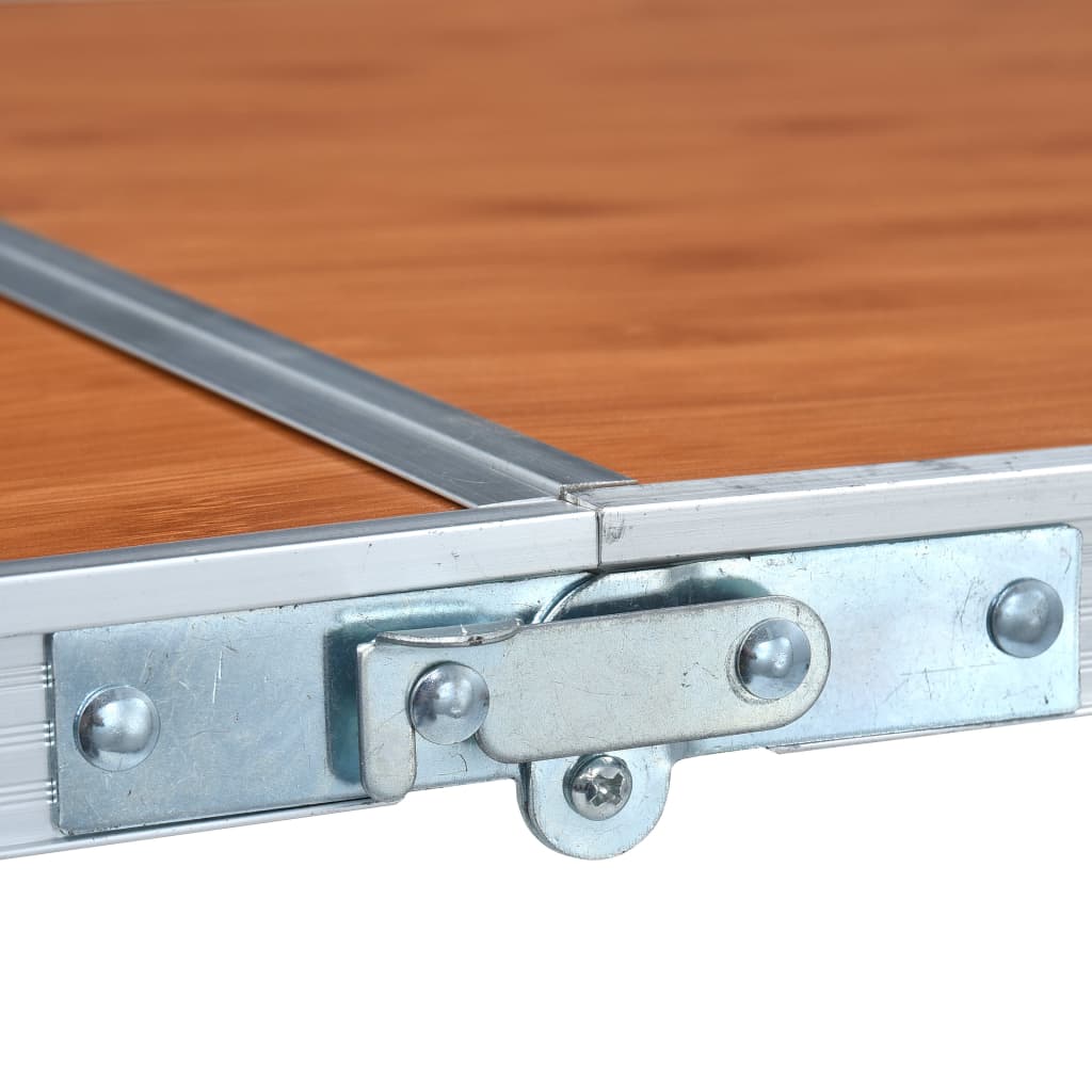 Foldbart campingbord aluminium 240 x 60 cm - number 6.