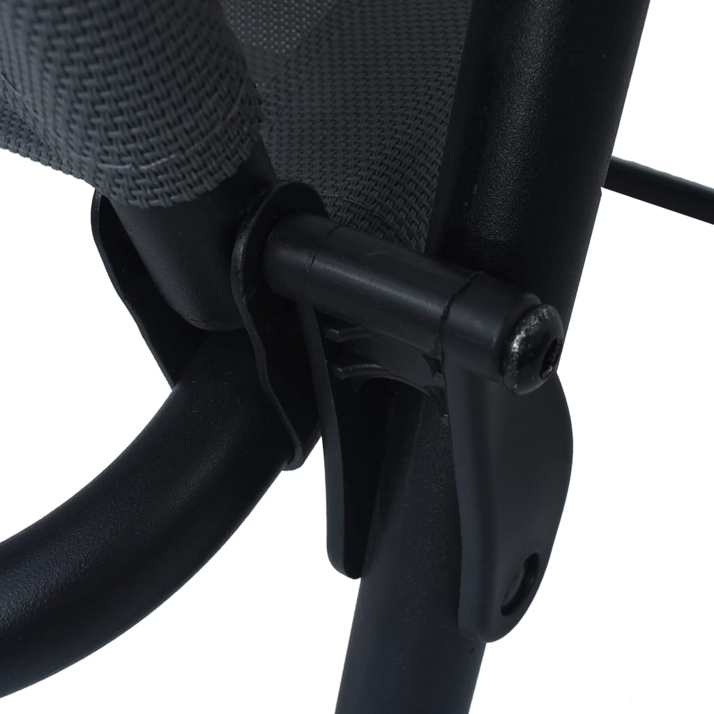 Sklopive vrtne stolice kom. tekstil - sivi, 2 - number 7.