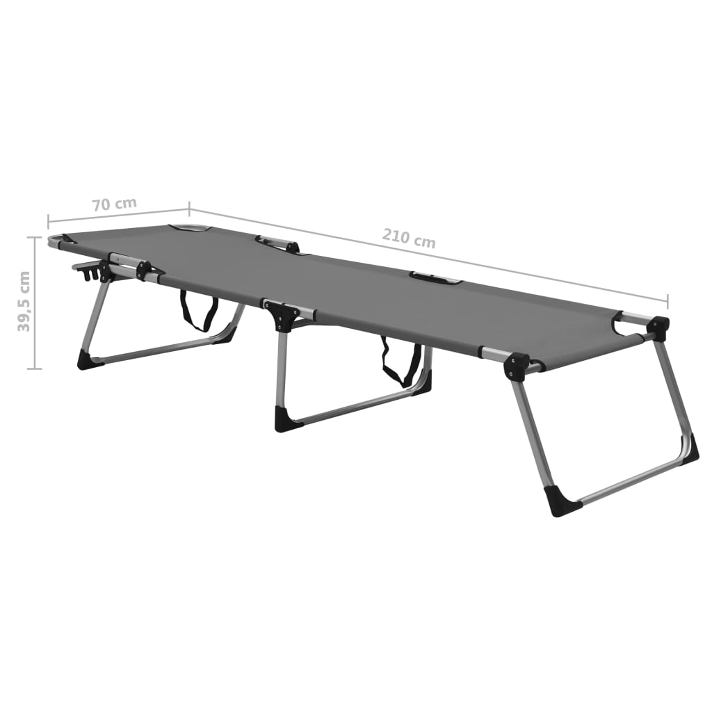 Ležaljka za starije osobe, ekstra visoka i sklopiva aluminij - number 9.