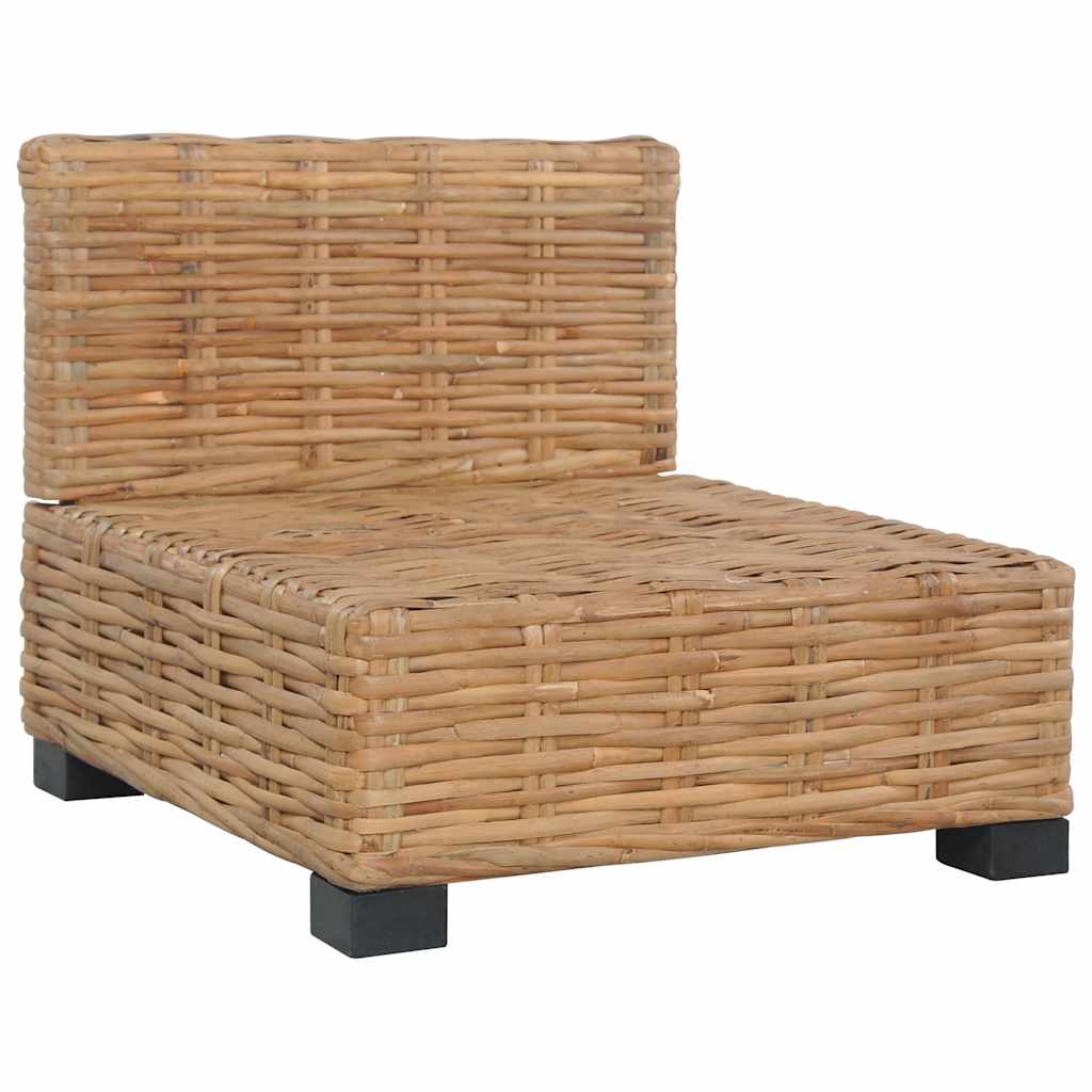 Sofa uden armlæn med hynder naturlig rattan - number 5.