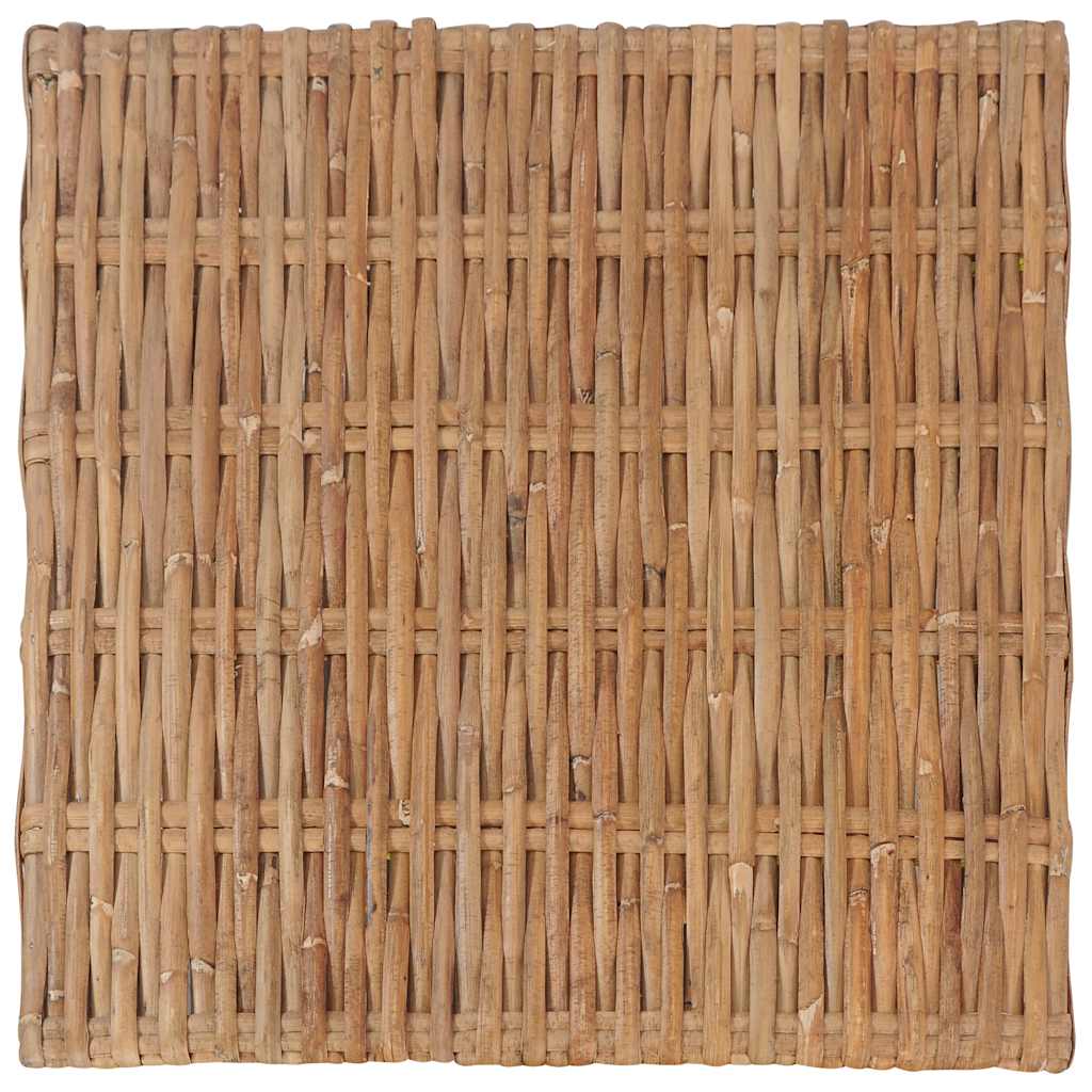 Fodskammel med hynde naturlig rattan - number 6.