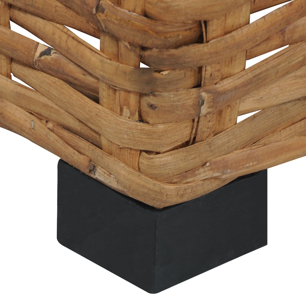 Sofaborde 47 x 47 x 28 cm naturlig rattan - number 4.