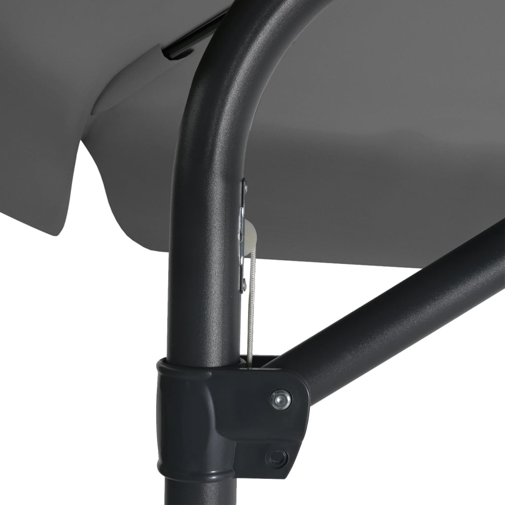 Vanjski suncobran s čeličnom šipkom 300 cm antracit siva - number 6.