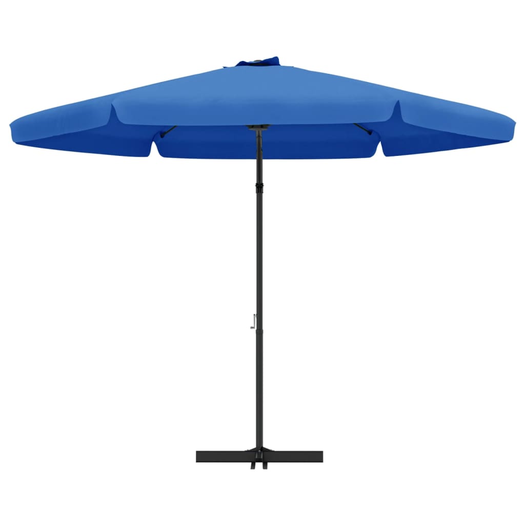 Parasol med stålstang 300 cm azurblå - blå, 1 - number 4.