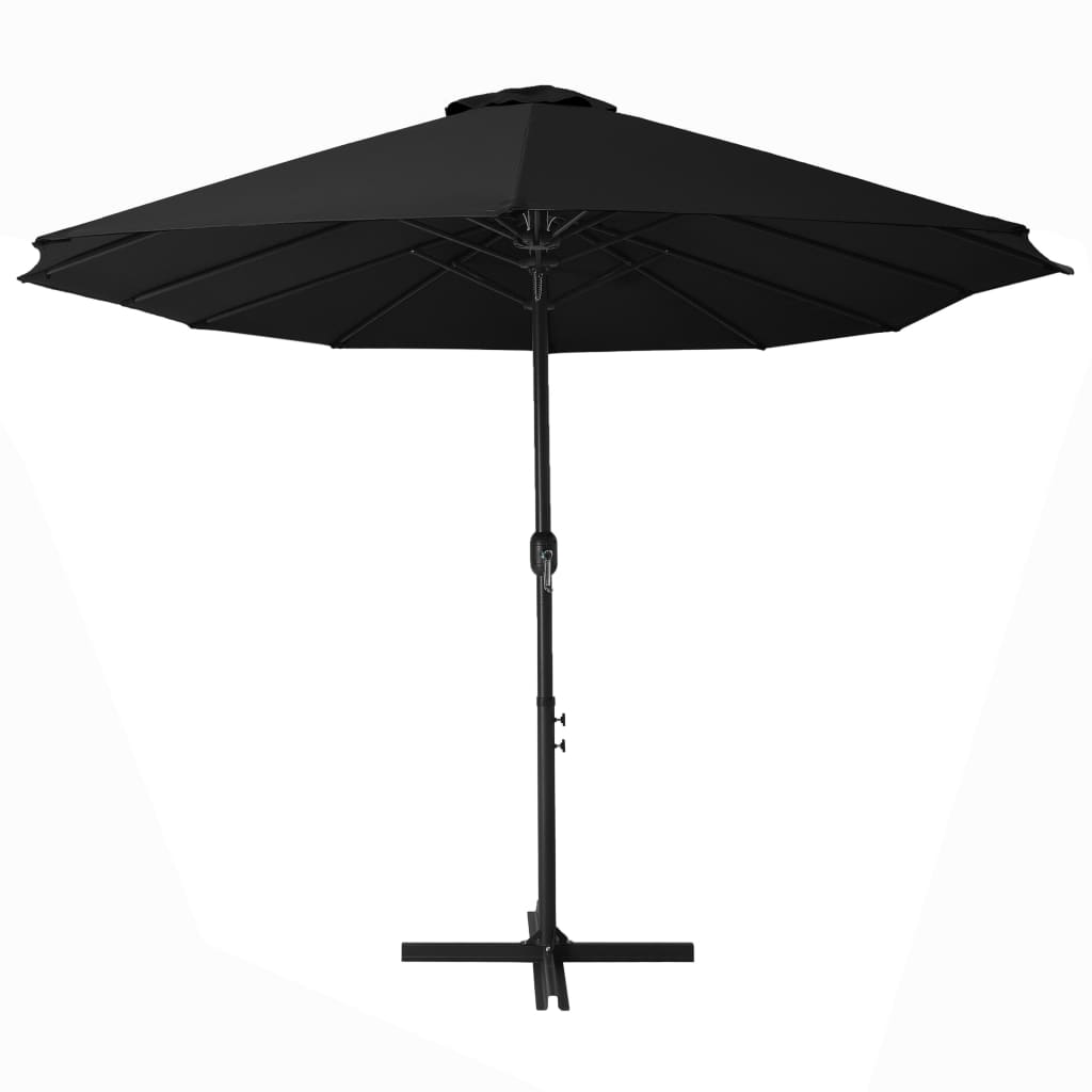 Parasol with aluminum pole 460x270 cm - black, 1 - number 3.