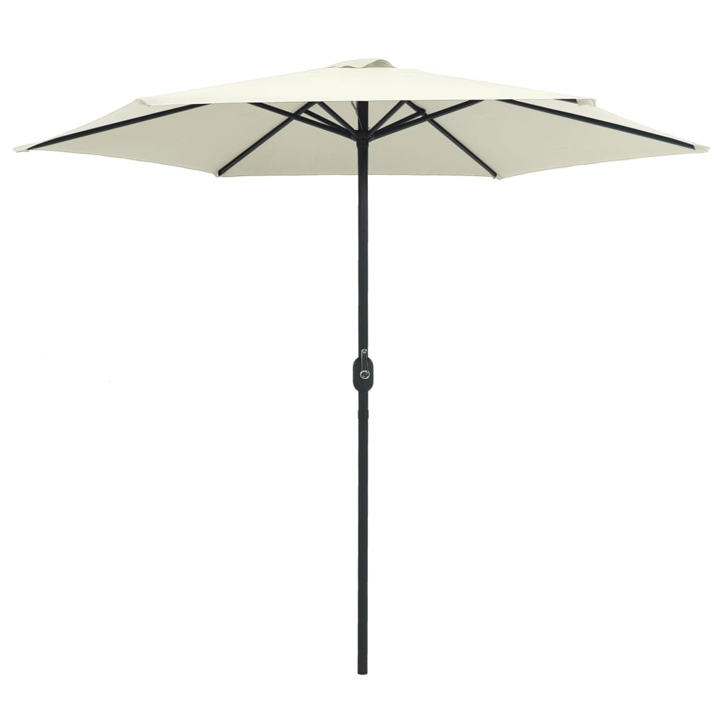 Parasol with aluminum pole 270x246 cm sand white - sand brown, 1 - number 2.