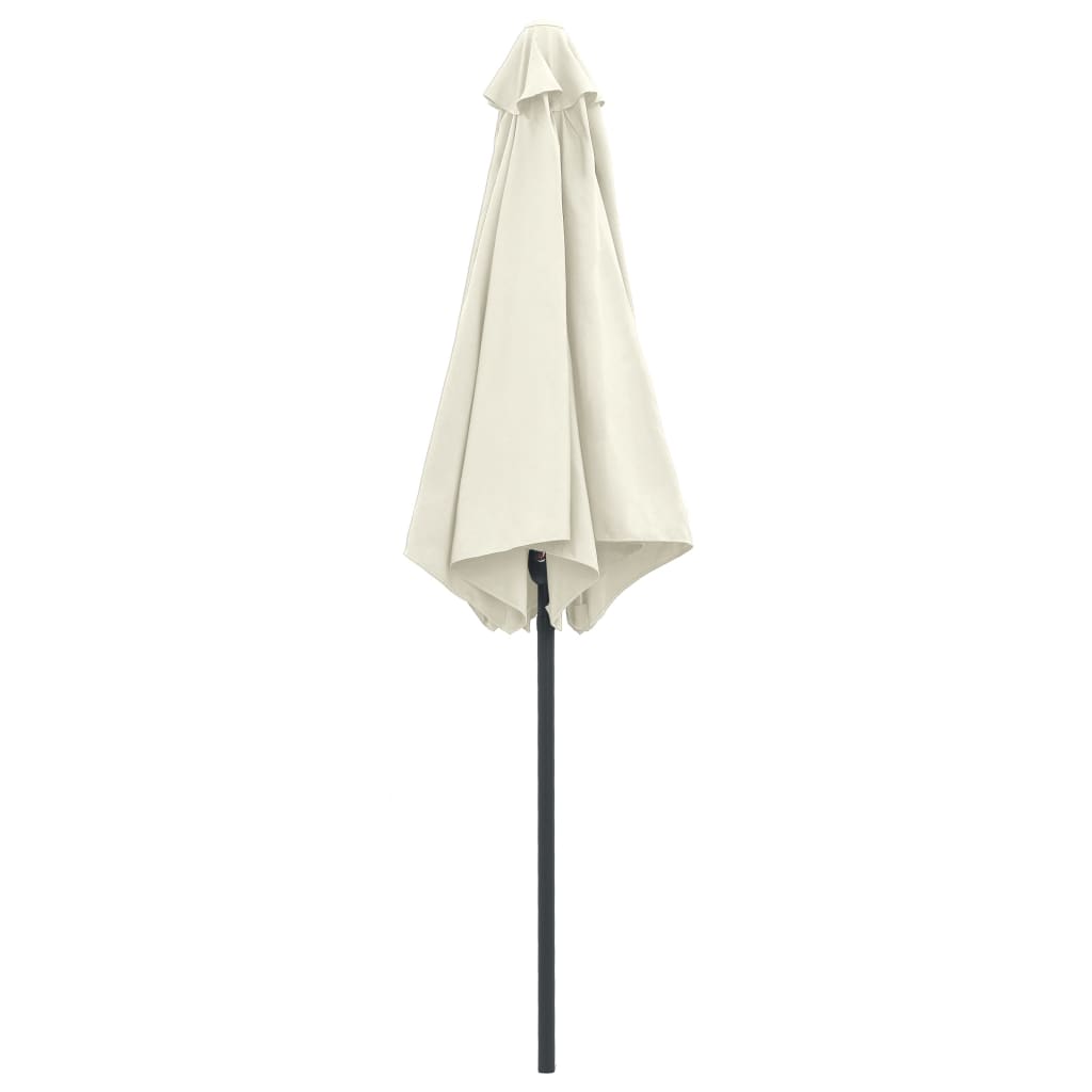 Parasol with aluminum pole 270x246 cm sand white - sand brown, 1 - number 4.