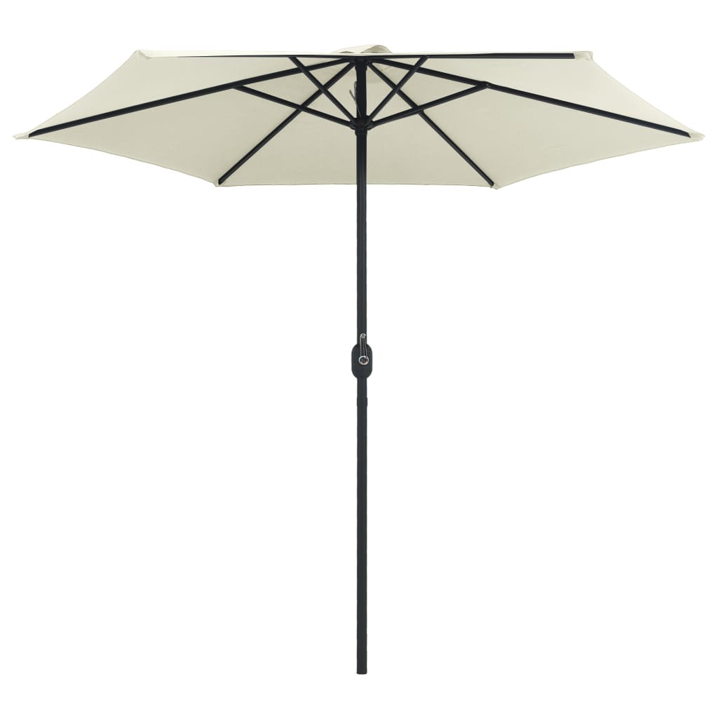 Parasol with aluminum pole 270x246 cm sand white - sand brown, 1 - number 3.