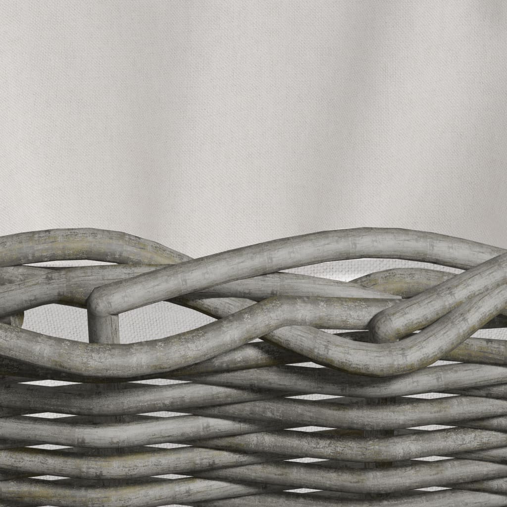 Brændekurv med håndtag 60x40x28 cm pil grå - number 5.