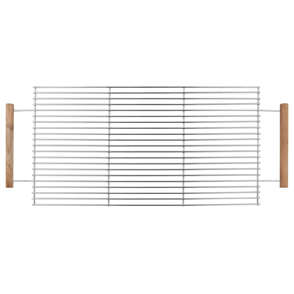 Kulgrill med hjul og 2 hylder xxl rustfrit stål - number 4.