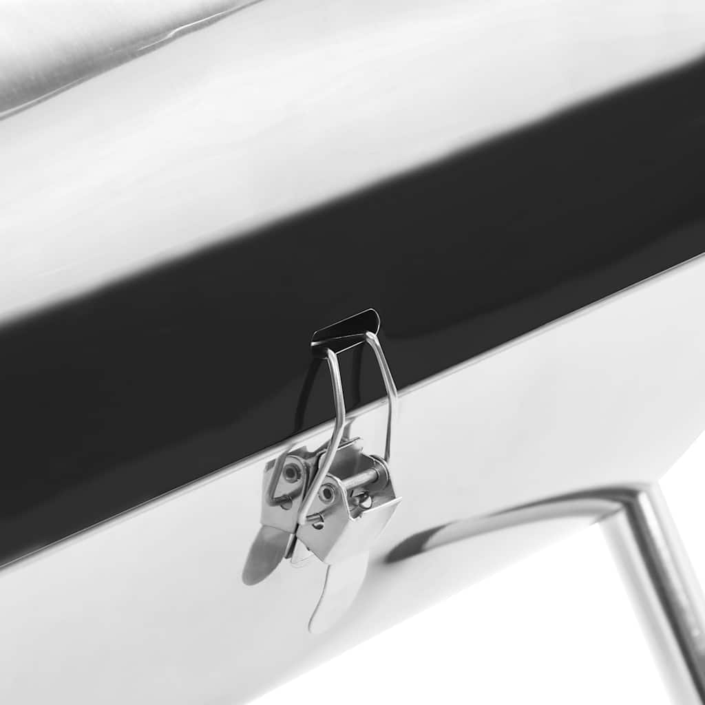 Transportabel bordgrill med dobbelt grillrist rustfrit stål - number 7.