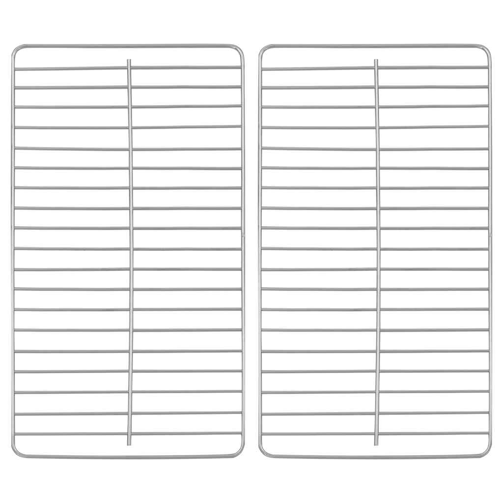 Transportabel bordgrill med dobbelt grillrist rustfrit stål - number 10.