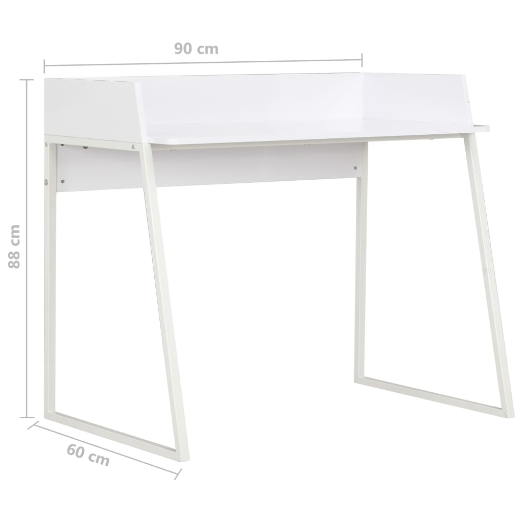 Skrivebord 90x60x88 cm - hvid - number 7.