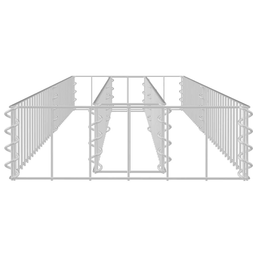 Gabionski povišeni krevet od pocinčanog čelika - 180 x 30 x 10 cm, 1 - number 4.