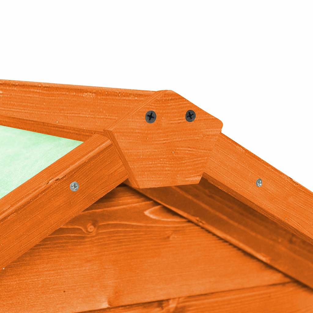 Cage à lapin 140x63x120 cm pin massif - marron - number 7.