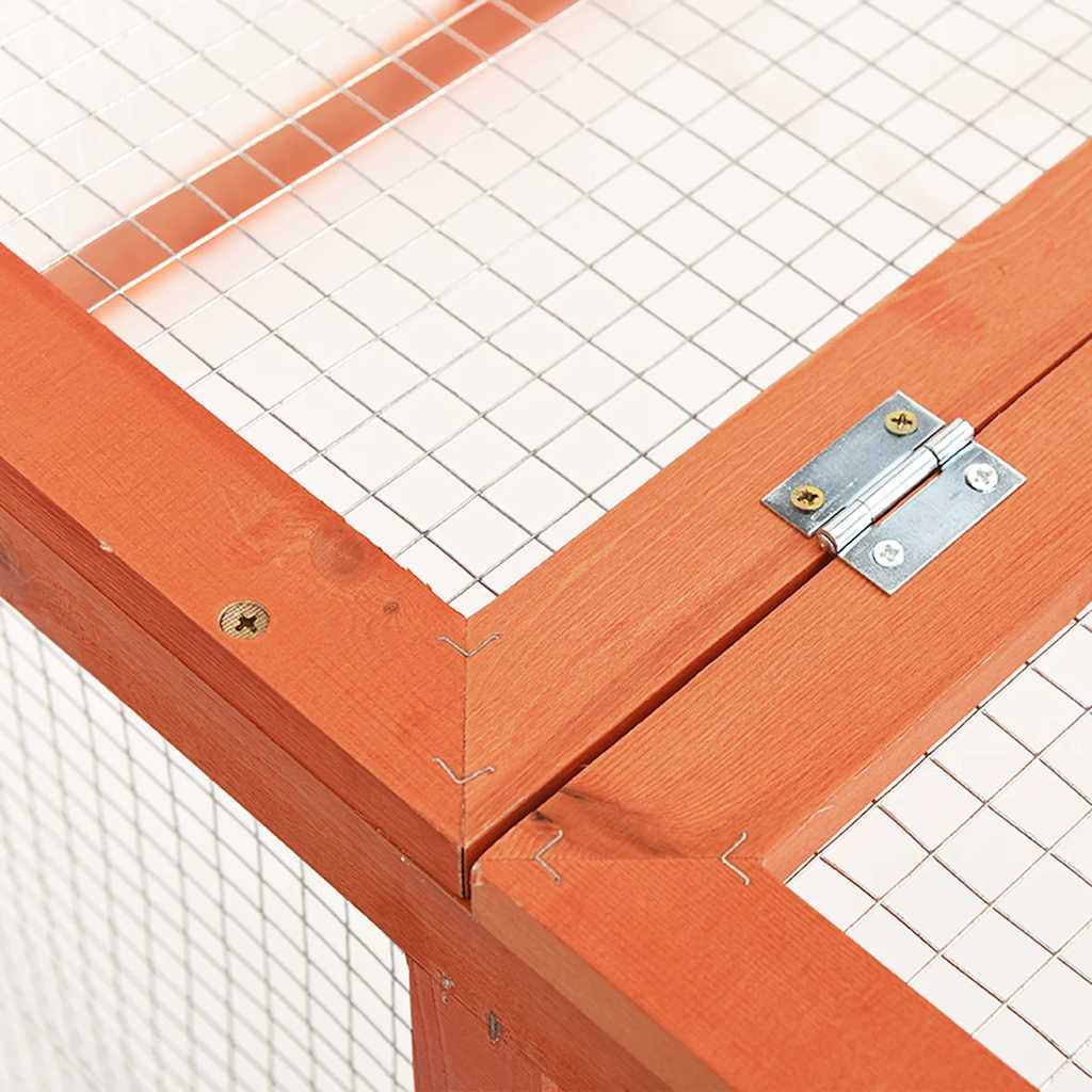 Cage à lapin 124x120x60 cm pin massif - number 6.