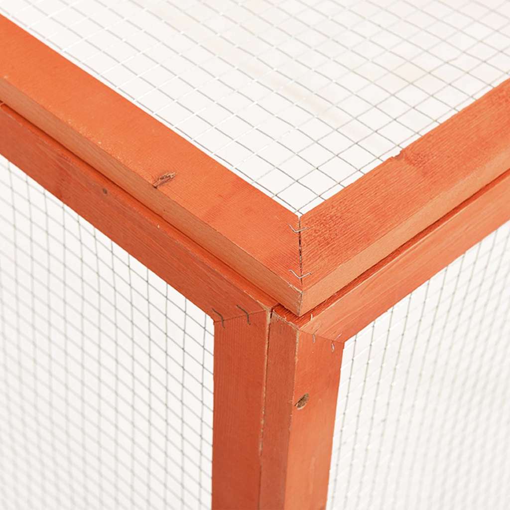 Cage à lapin 124x120x60 cm pin massif - number 5.