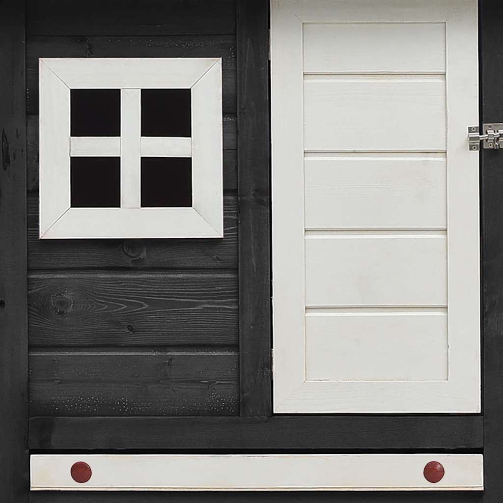 Poulailler 170x81x110 cm pin massif et épicéa - gris - number 8.