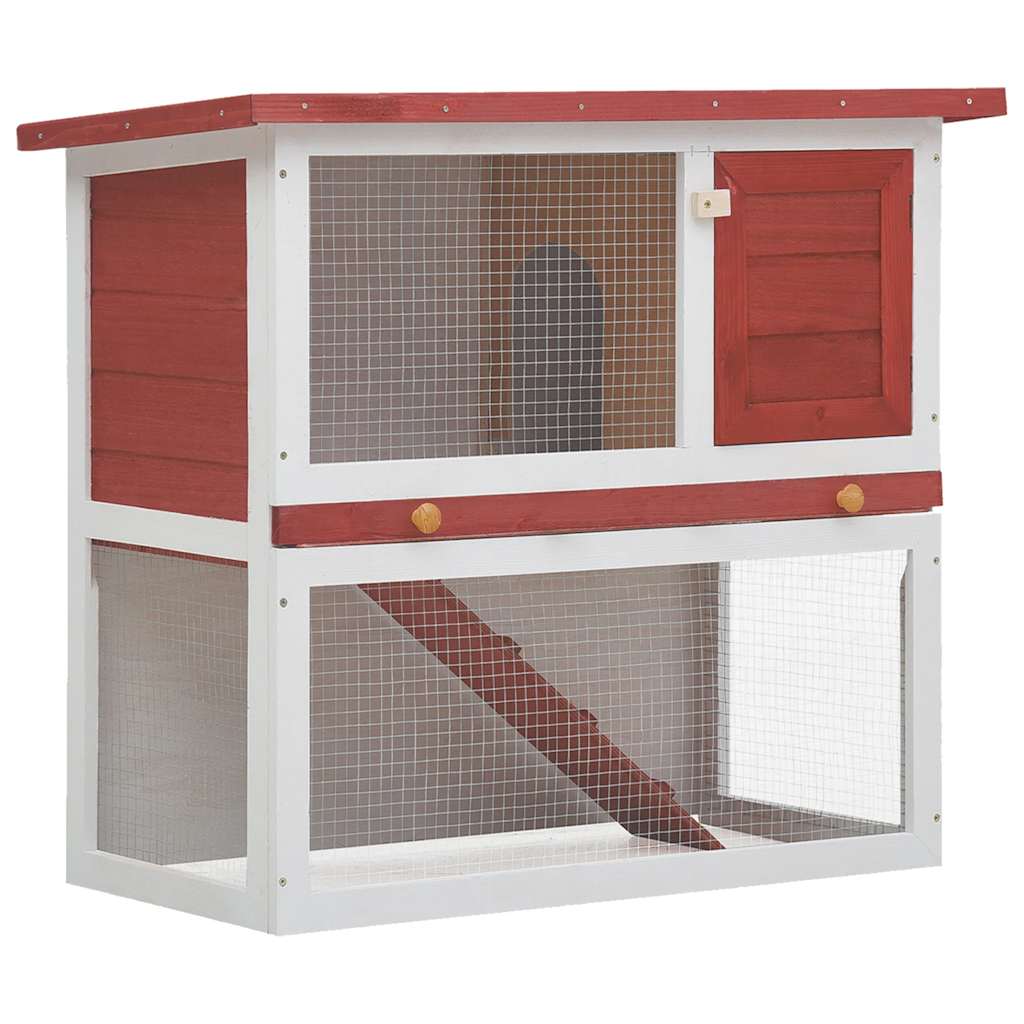 Cage à lapin d'extérieur 1 porte en bois - number 1.