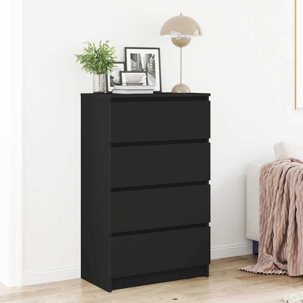 Skænk 60x35x98,5 cm konstrueret træ sort - number 1.