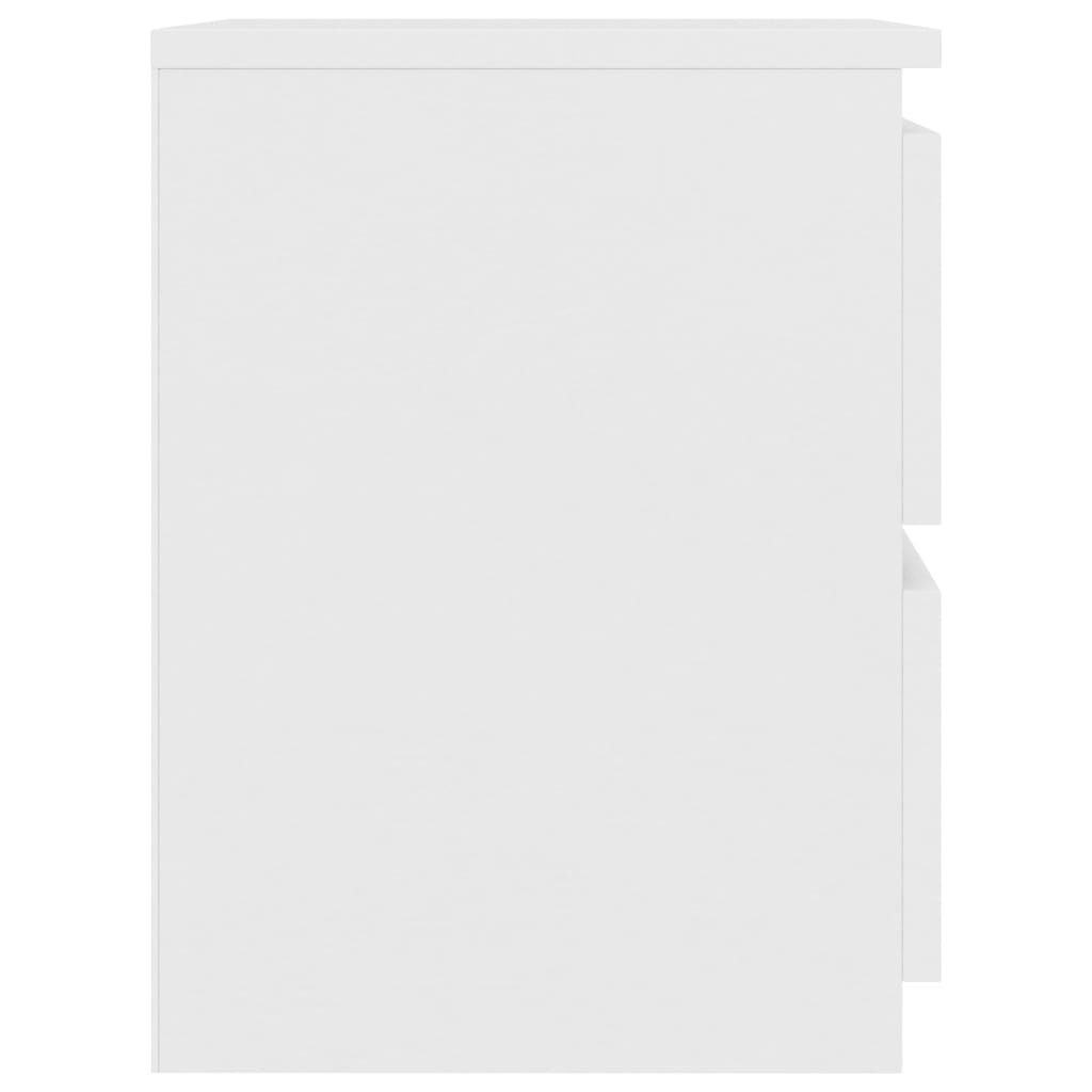 Noćni ormarić 30x30x40 cm konstruirano drvo - bijelo, 1 - number 5.