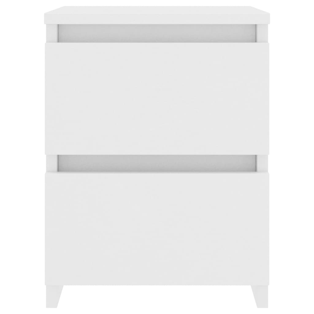 Noćni ormarić 30x30x40 cm konstruirano drvo - bijelo, 1 - number 4.