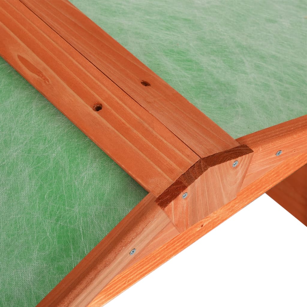 Shed for robotic lawnmower 72x87x50 cm solid pine - brown, 1 - number 7.