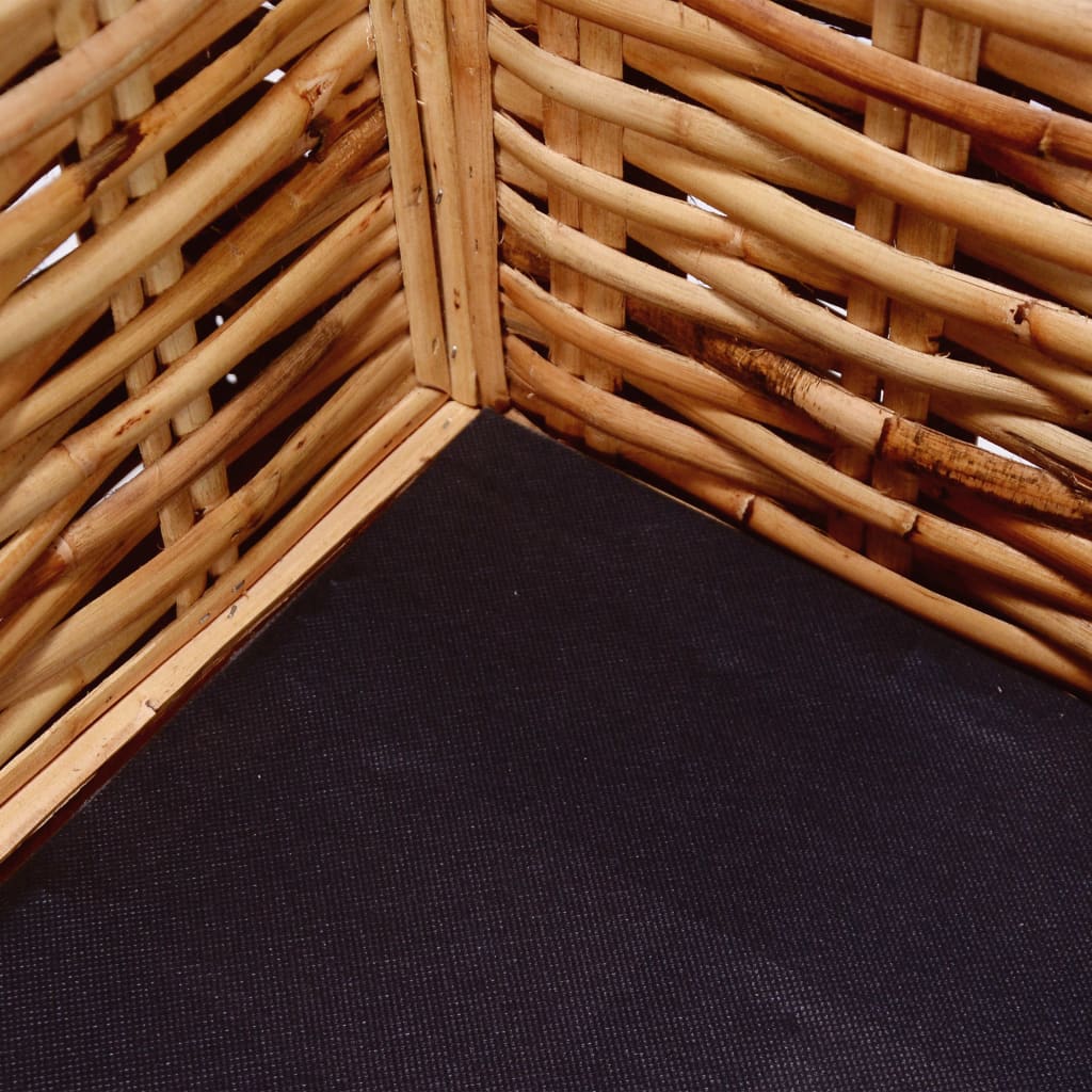 Sofasæt 2 dele med hynder naturligt rattan - number 7.