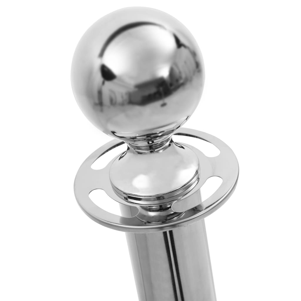 Coda di inclinazione leader 3 parti in acciaio inox color argento - argento, 1 - number 3.