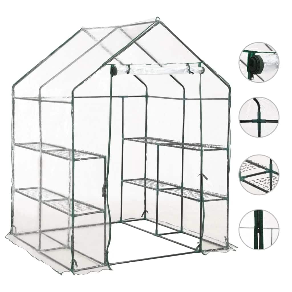 Greenhouse with 8 shelves 143 x 143 x 195 cm - number 1.